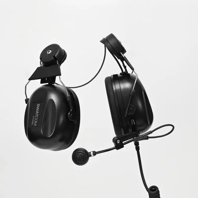 SWATCOM A-KABEL Passive headset for SWATCOM Multicom (Helmet Attached)