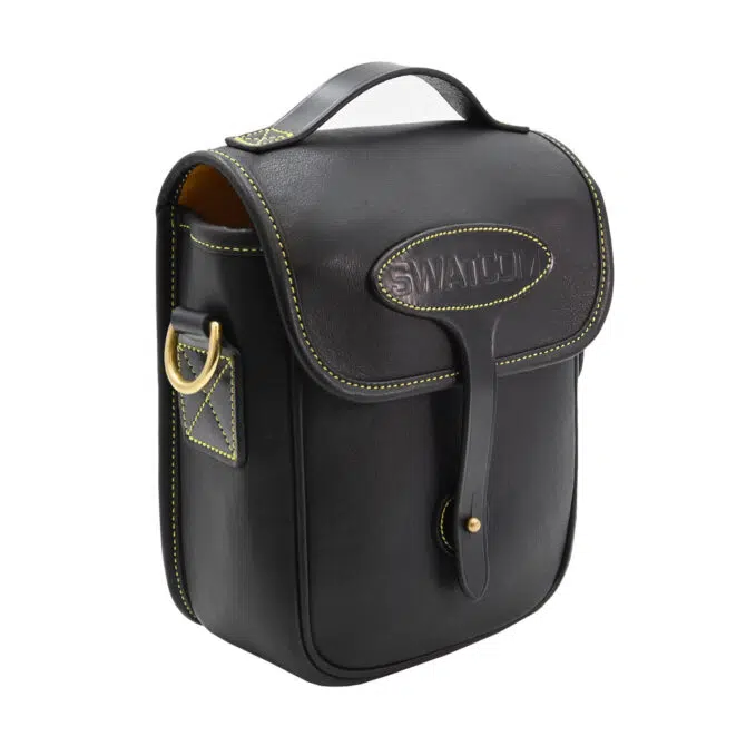 SWATCOM Black Leather Headset Bag