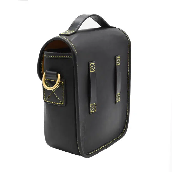 SWATCOM Black Leather Headset Bag - Image 3